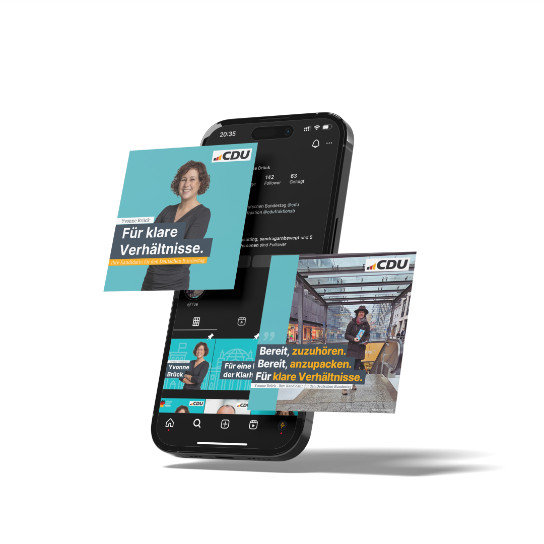 Instagram-Auftritt von Yvonne Brück – Social-Media-Content für politische Kommunikation und Community-Engagement